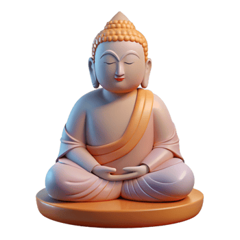 stunning organic A statue of Buddha. NO BACKGROUND with Transparent Background. luxury png