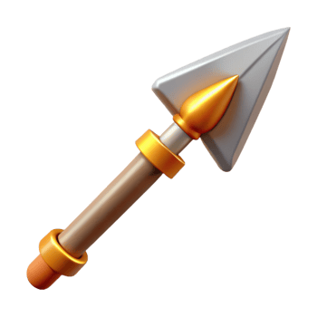 unforgettable elegant Gungnir, Odin's spear. NO BACKGROUND with Transparent Background. artisan png