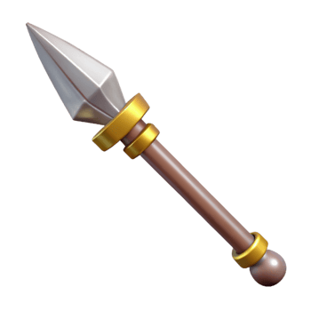 impressive futuristic Gungnir, Odin's spear. NO BACKGROUND with Transparent Background. impeccable png