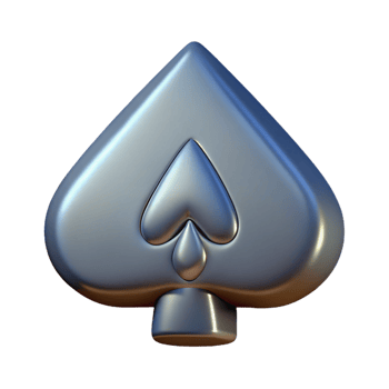 sought-after impressionist A single, stylized playing card, ace of spades, NO BACKGROUND with Transparent Background. gallery standard png