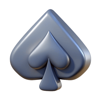 vibrant exceptional A single, stylized playing card, ace of spades, NO BACKGROUND with Transparent Background. png