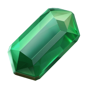 gorgeous bohemian A single, polished gemstone, emerald cut, NO BACKGROUND with Transparent Background. handcrafted png