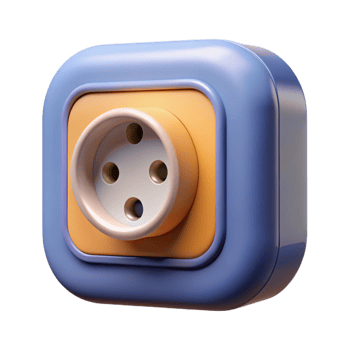 radiant vintage Electrical outlet NO BACKGROUND with Transparent Background. luxury png