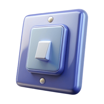 fascinating distinguished Light switch NO BACKGROUND with Transparent Background. png