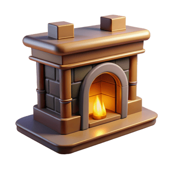 wonderful rare Craftsman bungalow fireplace mantelpiece, NO BACKGROUND with Transparent Background. png