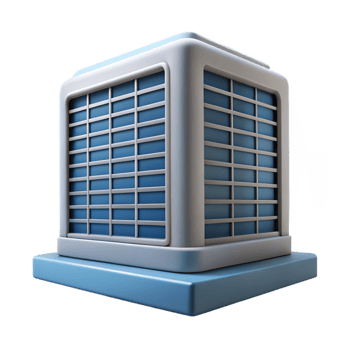 melancholic fascinating Modern office building ventilation grille, NO BACKGROUND with Transparent Background. authentic png