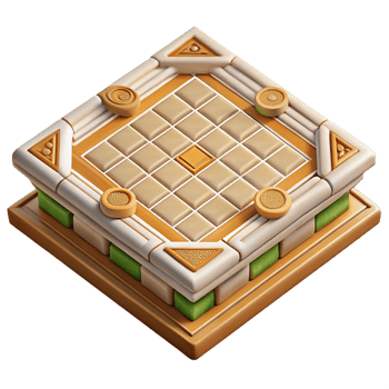 splendid energetic minimalist Roman villa mosaic floor tile pattern, NO BACKGROUND with Transparent Background. sharp png