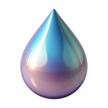vibrant victorian A single, glistening teardrop of pure magic. NO BACKGROUND with Transparent Background. authentic png