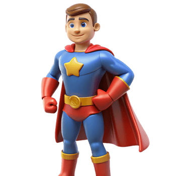 picturesque abstract Superhero in costume NO BACKGROUND with Transparent Background. museum quality png