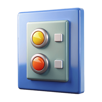 vibrant urban Elevator button panel, NO BACKGROUND with Transparent Background. ultra HD png