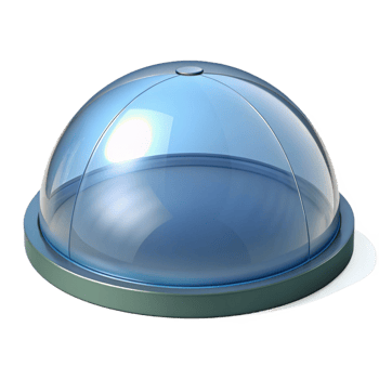 majestic playful organic Skylight dome, NO BACKGROUND with Transparent Background. crisp png