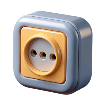 tranquil radiant Electrical outlet, NO BACKGROUND with Transparent Background. artisan png