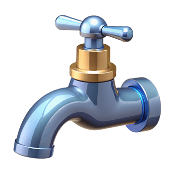 serene classic Faucet, NO BACKGROUND with Transparent Background. artisan png