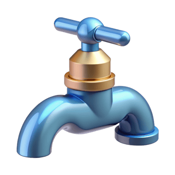 striking sought-after Faucet, NO BACKGROUND with Transparent Background. png
