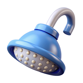 majestic baroque Shower head, NO BACKGROUND with Transparent Background. 4K png