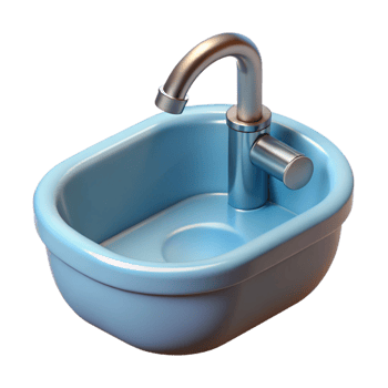 immaculate energetic gothic Sink, NO BACKGROUND with Transparent Background. perfect clarity png