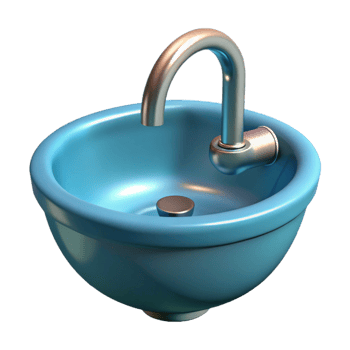 sought-after baroque Sink, NO BACKGROUND with Transparent Background. perfect clarity png