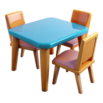 sought-after industrial Dining table, NO BACKGROUND with Transparent Background. studio quality png