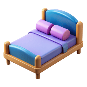 intense pristine Bed frame, NO BACKGROUND with Transparent Background. handcrafted png