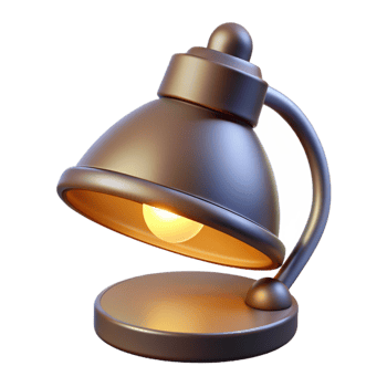 picturesque timeless Lamp, NO BACKGROUND with Transparent Background. png
