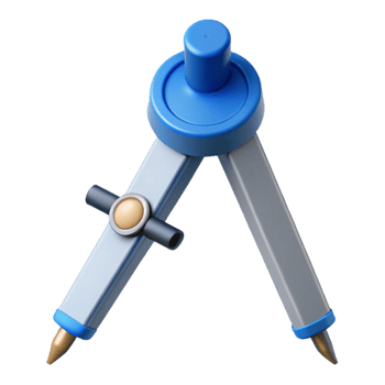 unparalleled victorian Drafting compass, NO BACKGROUND with Transparent Background. 4K png