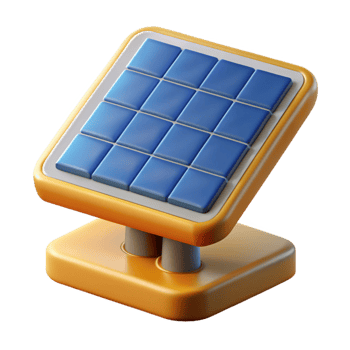 mysterious alluring Solar panel renewable energy sustainable power NO BACKGROUND with Transparent Background. fine detail png