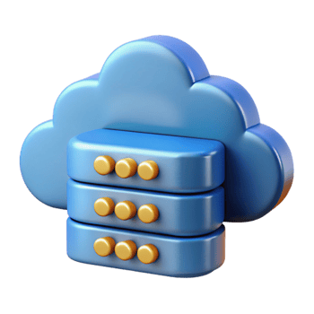 sumptuous melancholic artistic Cloud computing data storage online server NO BACKGROUND with Transparent Background. handcrafted png