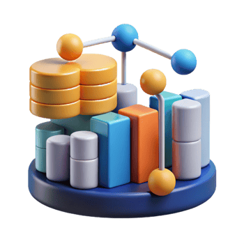sumptuous impressionist Big data analytics information visualization data science NO BACKGROUND with Transparent Background. flawless png