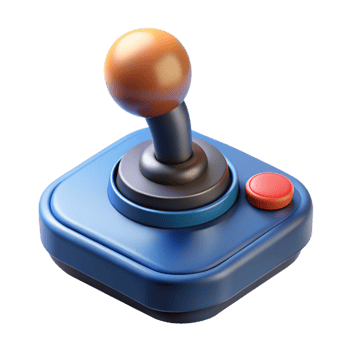 striking tranquil urban Joystick gaming controller flight simulator input device NO BACKGROUND with Transparent Background. precision png