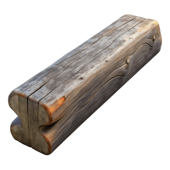 splendid intense abstract Wooden beam, weathered, NO BACKGROUND with Transparent Background. original png