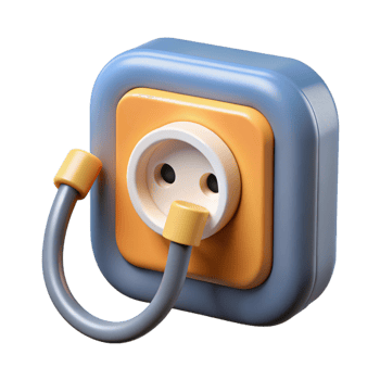 elegant tropical Electrical outlet, NO BACKGROUND with Transparent Background. exclusive png