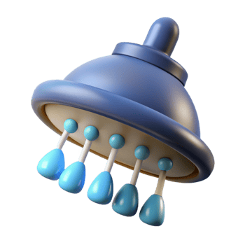 inspired gothic Shower head, rainfall, NO BACKGROUND with Transparent Background. luxury png