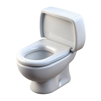 splendid dreamy abstract Toilet, white, NO BACKGROUND with Transparent Background. top-tier png