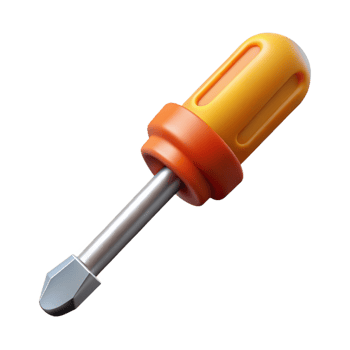 radiant exemplary Screwdriver, Phillips head, NO BACKGROUND with Transparent Background. png