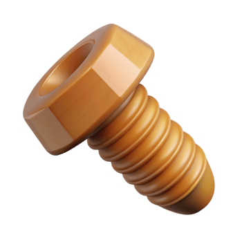 serene victorian Screw, wood, NO BACKGROUND with Transparent Background. fine detail png