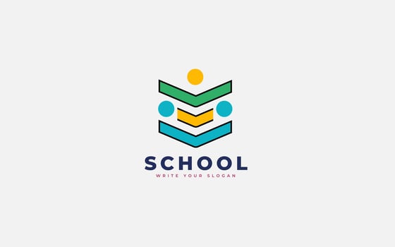 Education logo design logo marks template vector