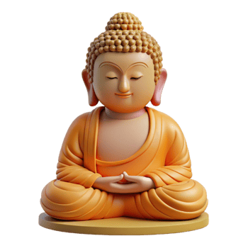 pristine classic Buddha statue NO BACKGROUND with Transparent Background. elite png
