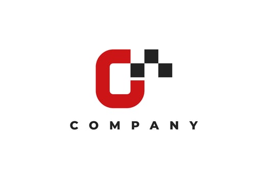 letter o and race modern logo vector