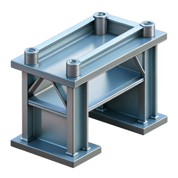 hypnotic nordic Modern steel beam connection, NO BACKGROUND with Transparent Background. top-tier png
