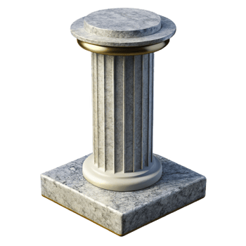 spectacular quintessential Granite column base, NO BACKGROUND with Transparent Background. png