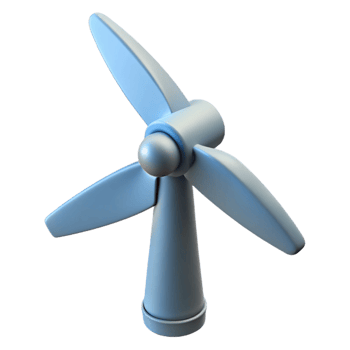 intense serene Wind turbine blade, NO BACKGROUND with Transparent Background. ultra HD png