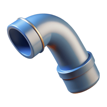 elegant distinctive Downspout elbow, NO BACKGROUND with Transparent Background. png