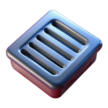 gorgeous dynamic organic Floor drain grate, NO BACKGROUND with Transparent Background. studio quality png