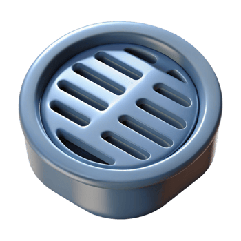 unparalleled elegant Floor drain grate, NO BACKGROUND with Transparent Background. authentic png