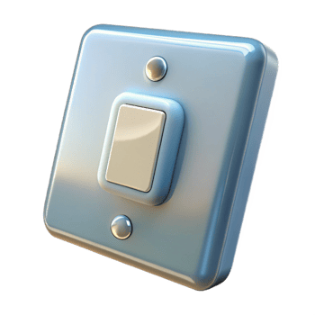 remarkable artistic Light switch plate, NO BACKGROUND with Transparent Background. high quality png