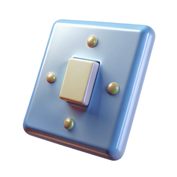 glorious classic Light switch plate, NO BACKGROUND with Transparent Background. masterfully captured png