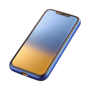 peaceful stunning Smartphone, modern, touchscreen, NO BACKGROUND with Transparent Background. refined png