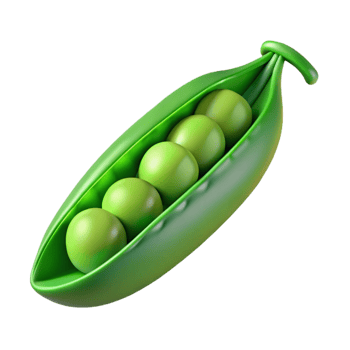 striking gothic Fresh green peas in a pod, open. NO BACKGROUND with Transparent Background. masterfully captured png