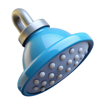 radiant notable Shower head NO BACKGROUND with Transparent Background. png