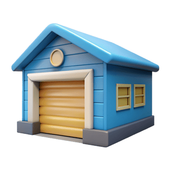 striking vintage Garage door NO BACKGROUND with Transparent Background. refined png